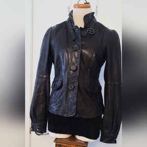AUTHENTIC CHIC LUXURY LADIES MACKAGE LEATHER JACKET